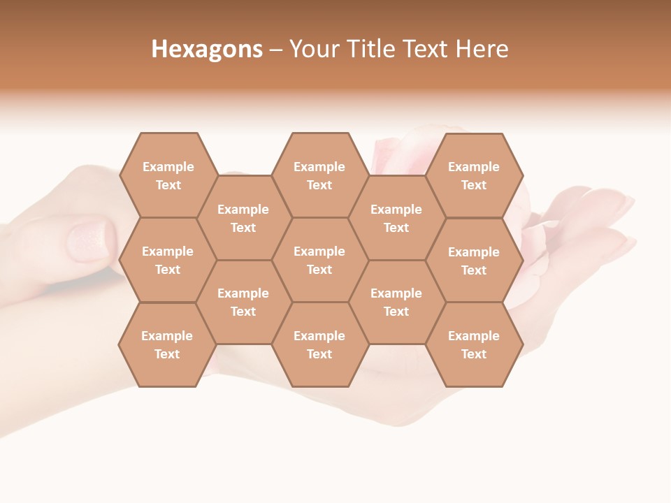 White Salon Manicure PowerPoint Template