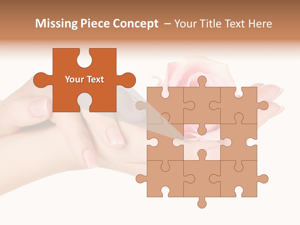 White Salon Manicure PowerPoint Template