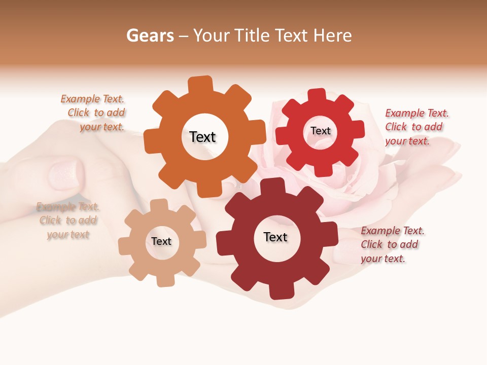 White Salon Manicure PowerPoint Template