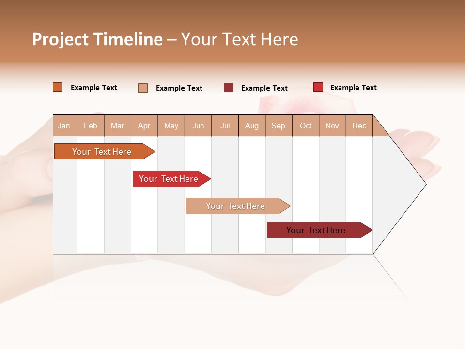 White Salon Manicure PowerPoint Template