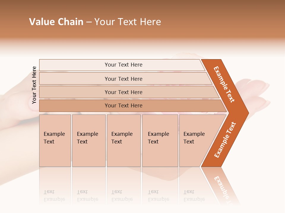 White Salon Manicure PowerPoint Template