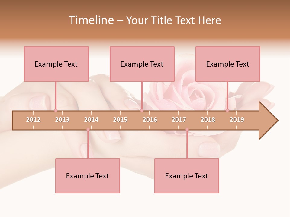 White Salon Manicure PowerPoint Template