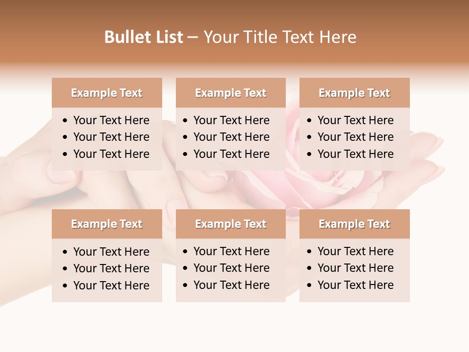 White Salon Manicure PowerPoint Template