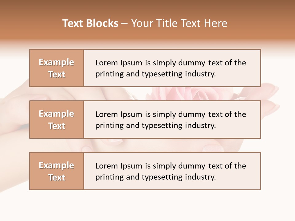 White Salon Manicure PowerPoint Template