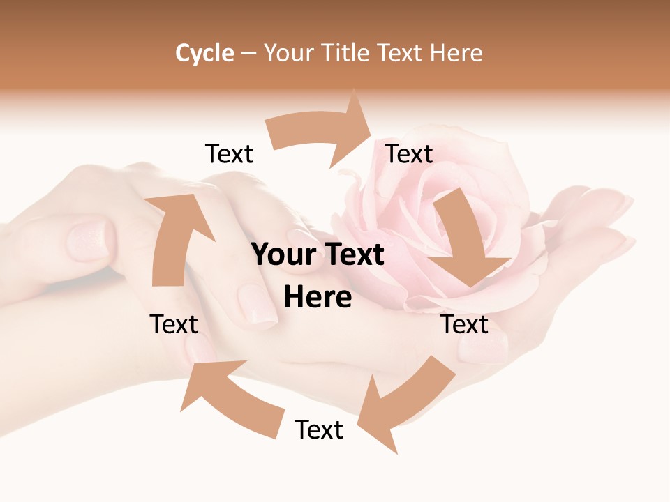 White Salon Manicure PowerPoint Template