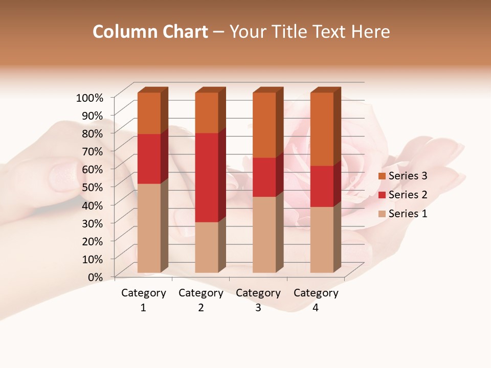 White Salon Manicure PowerPoint Template