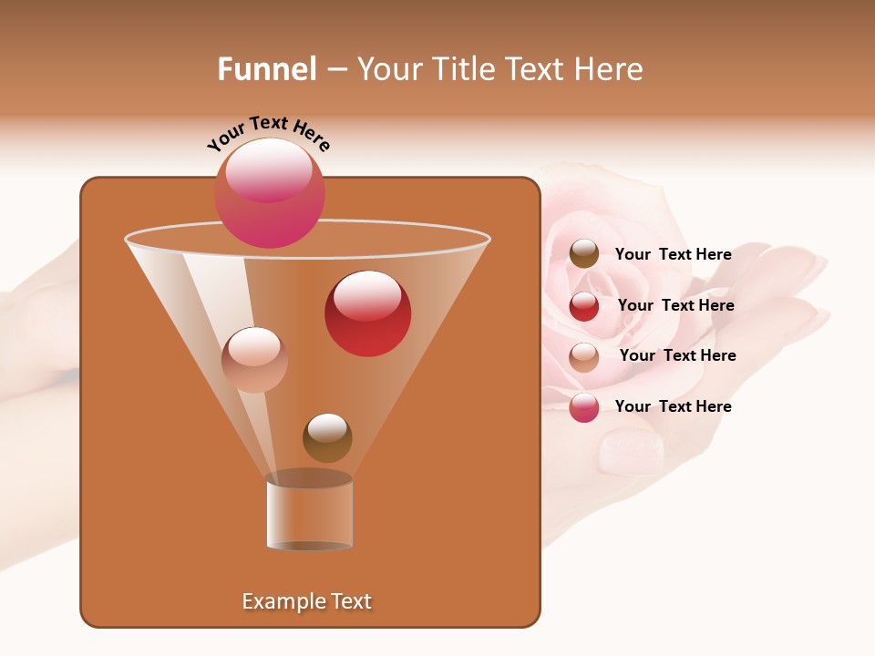 White Salon Manicure PowerPoint Template