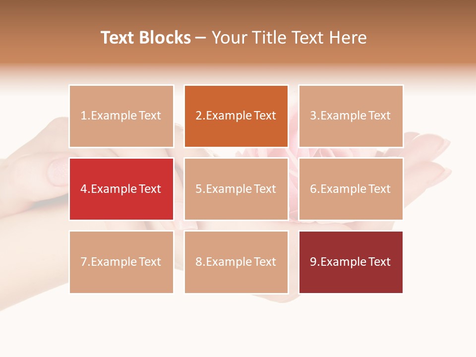 White Salon Manicure PowerPoint Template