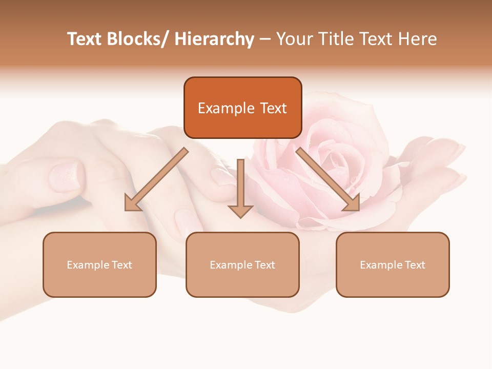 White Salon Manicure PowerPoint Template