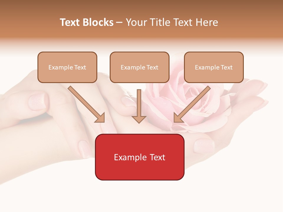 White Salon Manicure PowerPoint Template