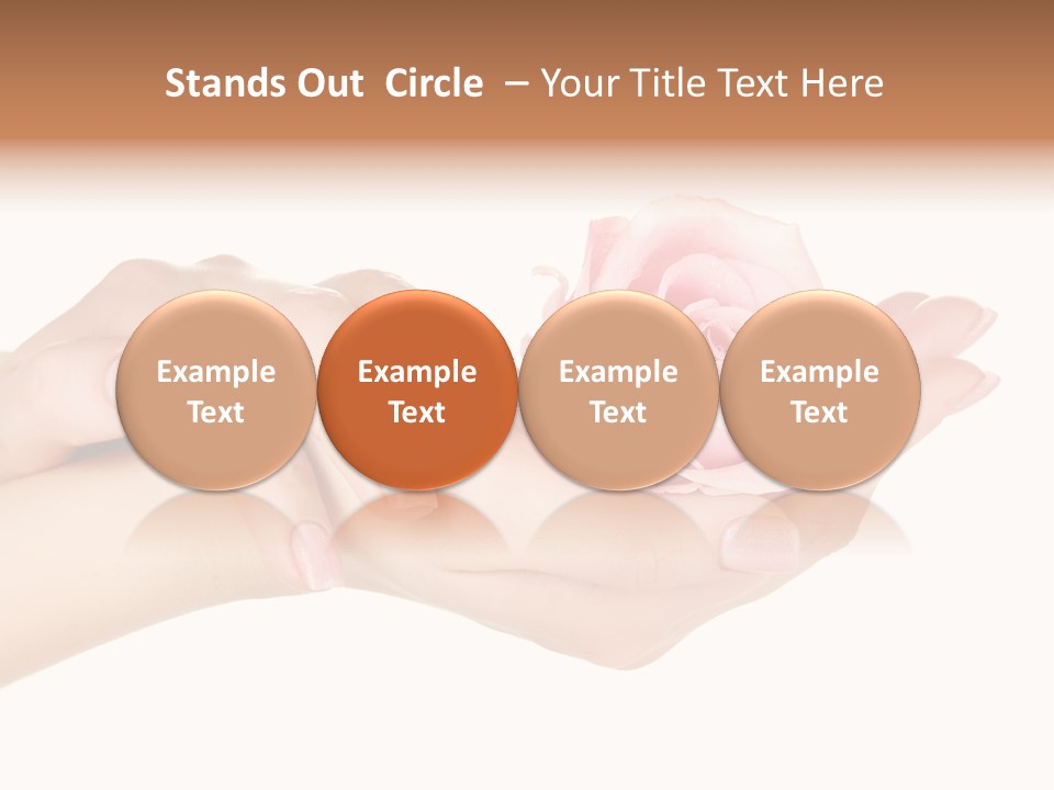 White Salon Manicure PowerPoint Template