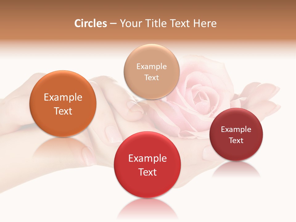 White Salon Manicure PowerPoint Template