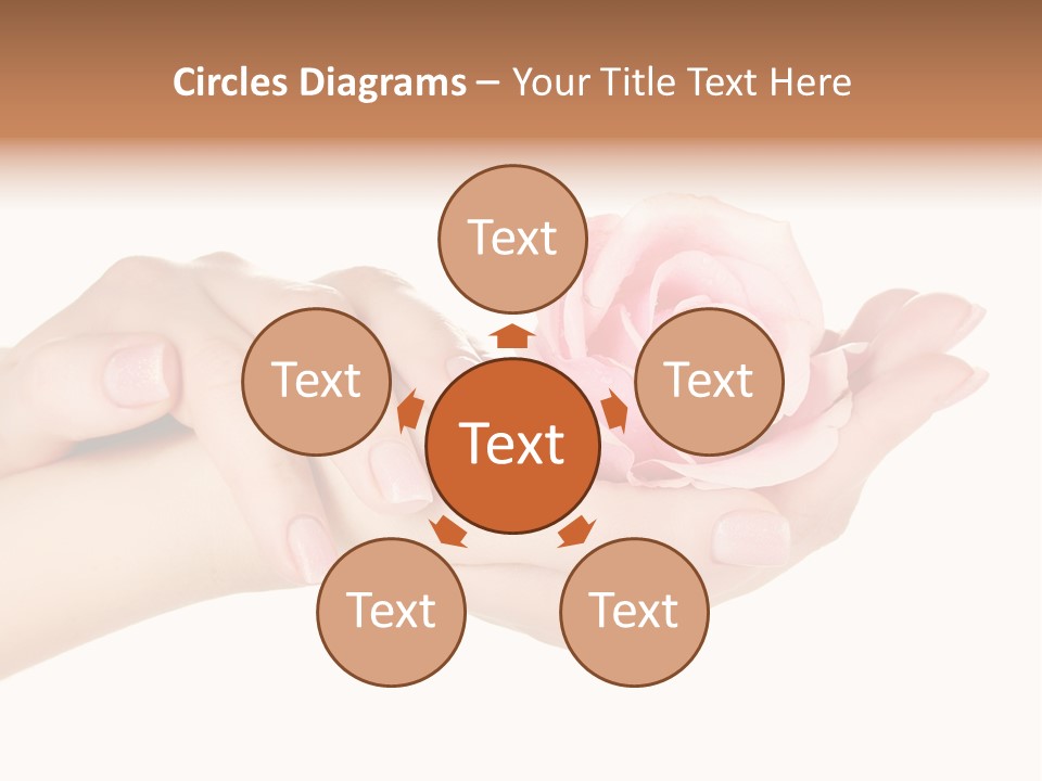 White Salon Manicure PowerPoint Template