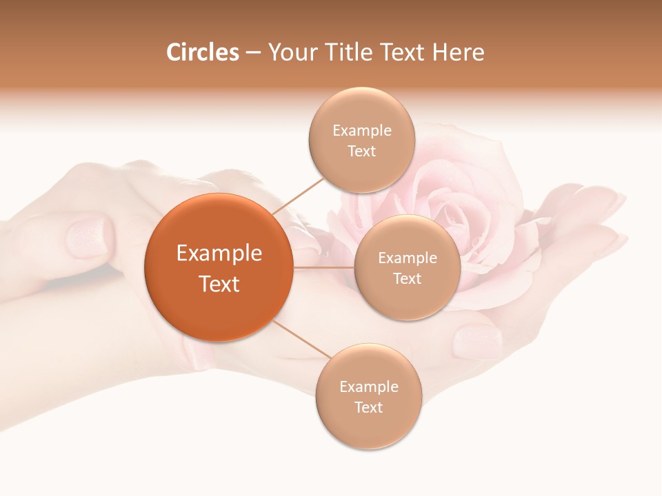 White Salon Manicure PowerPoint Template