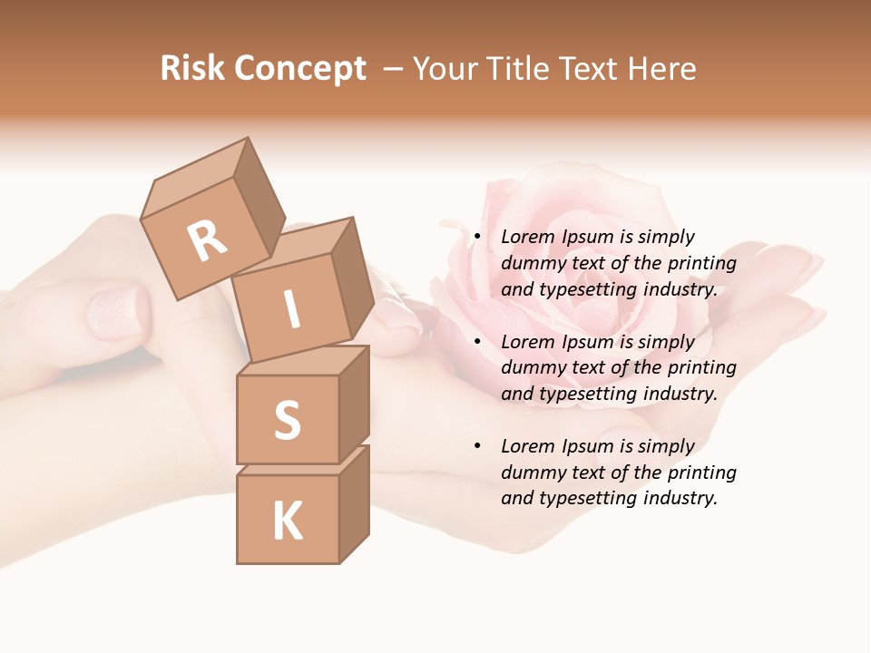 White Salon Manicure PowerPoint Template