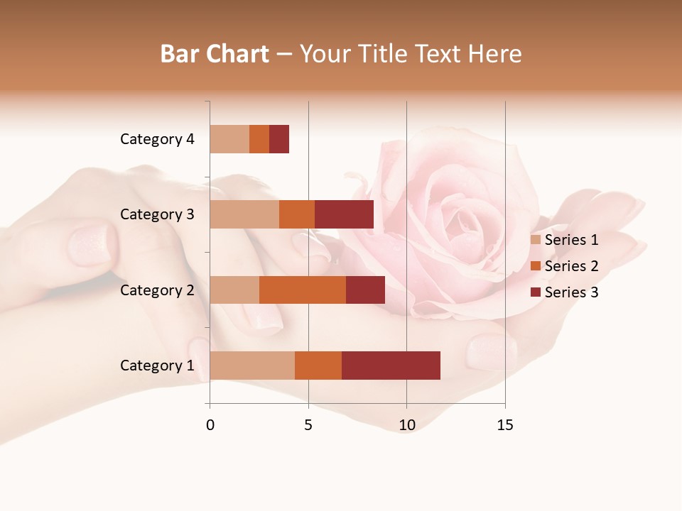 White Salon Manicure PowerPoint Template