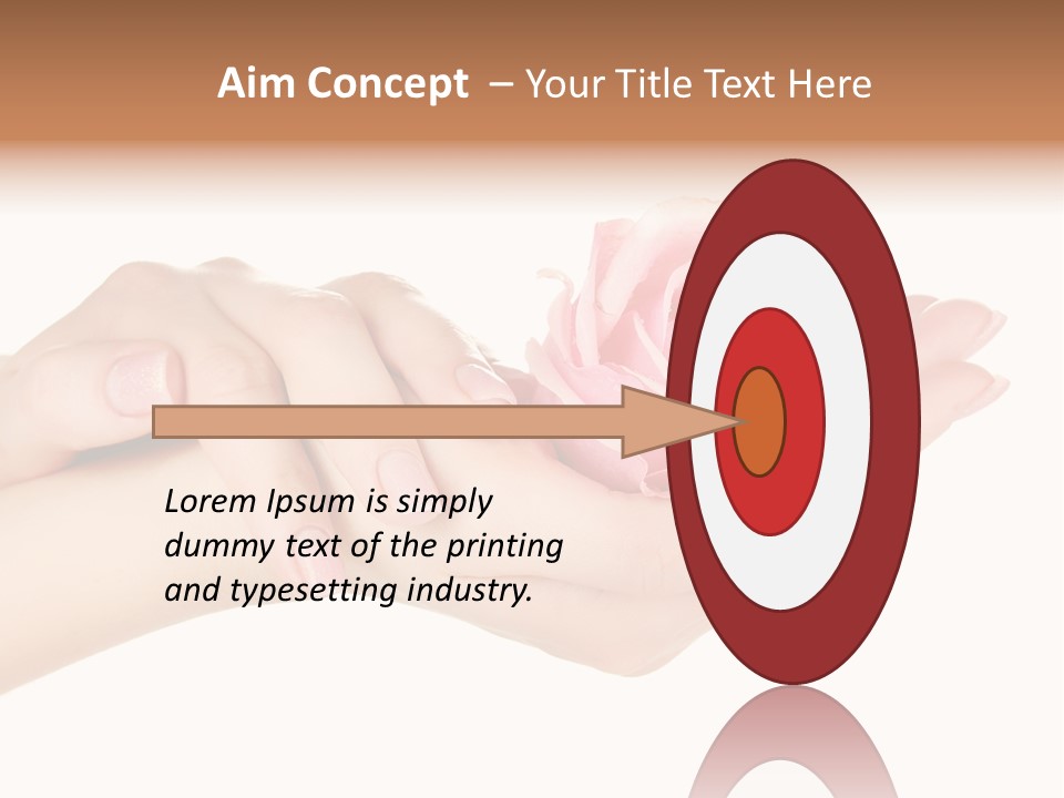 White Salon Manicure PowerPoint Template