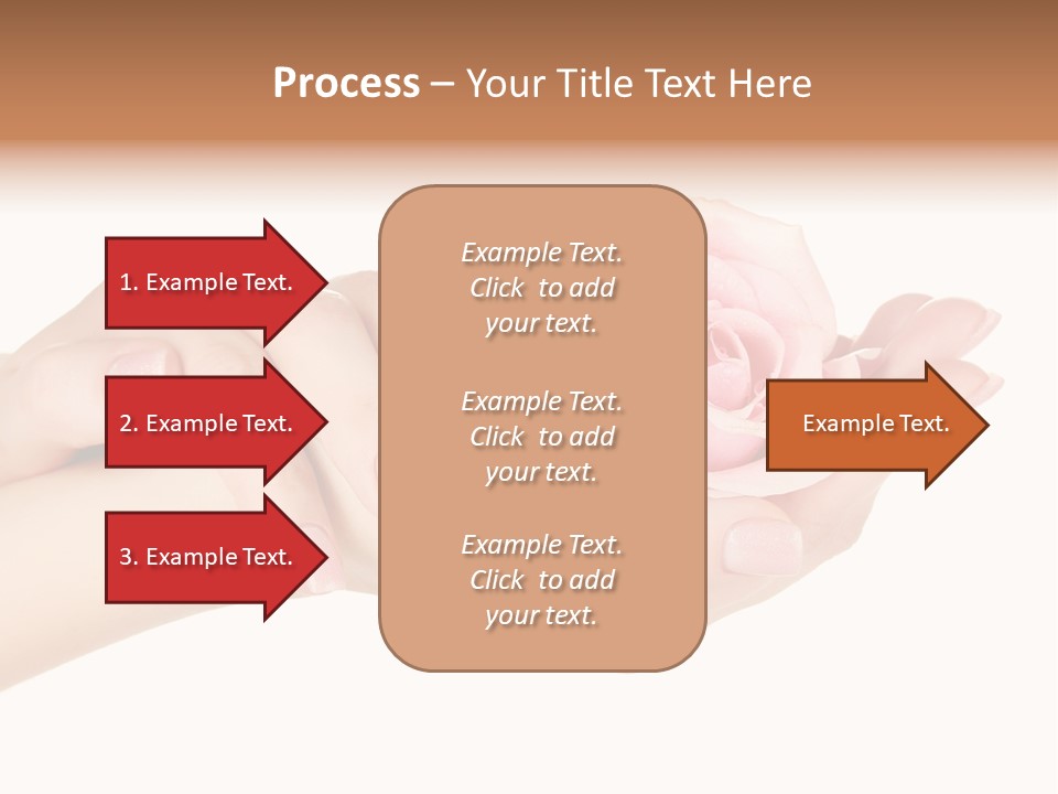 White Salon Manicure PowerPoint Template