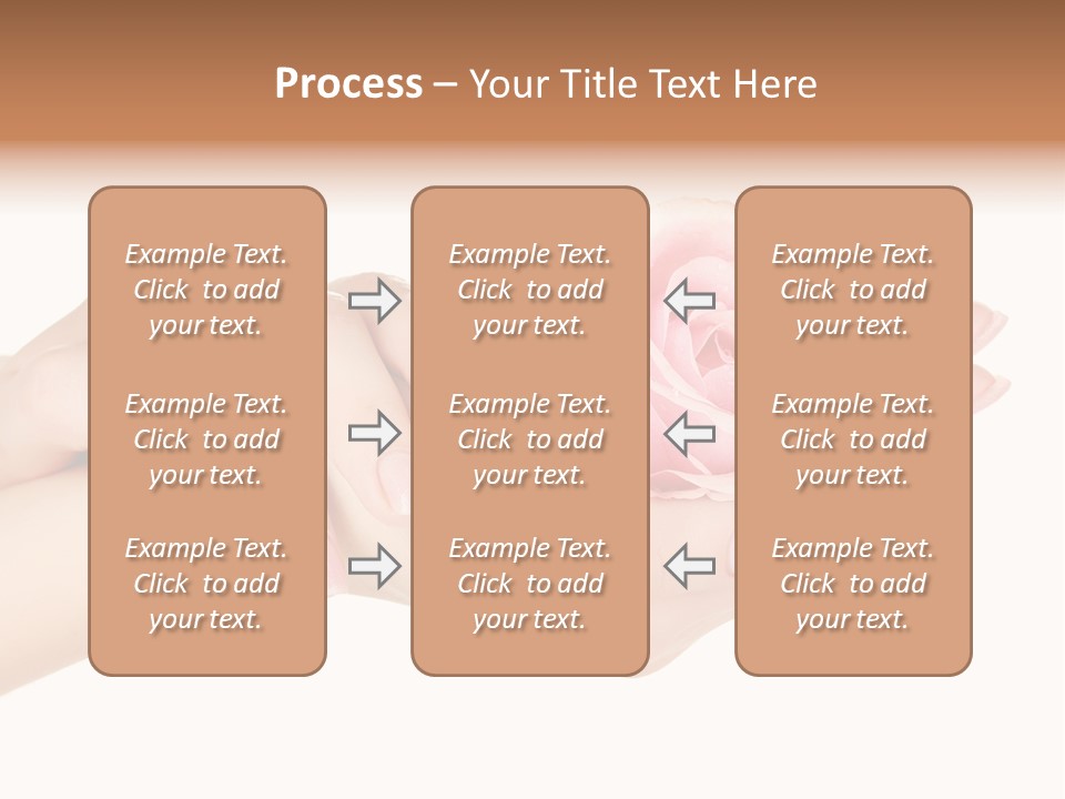 White Salon Manicure PowerPoint Template
