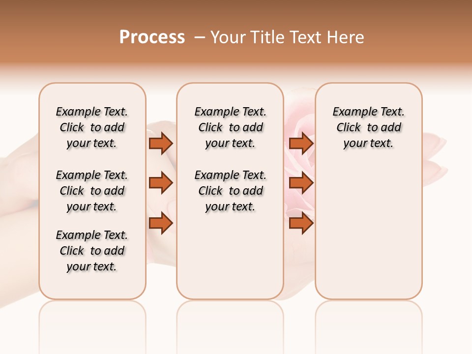White Salon Manicure PowerPoint Template