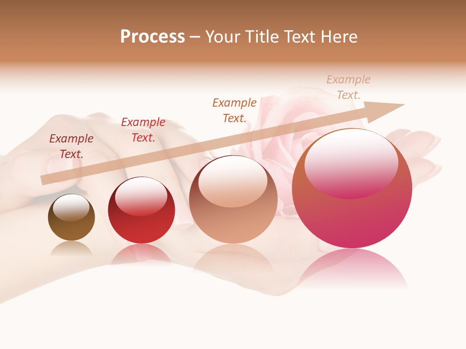 White Salon Manicure PowerPoint Template