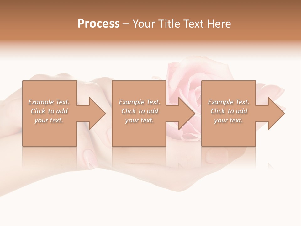 White Salon Manicure PowerPoint Template