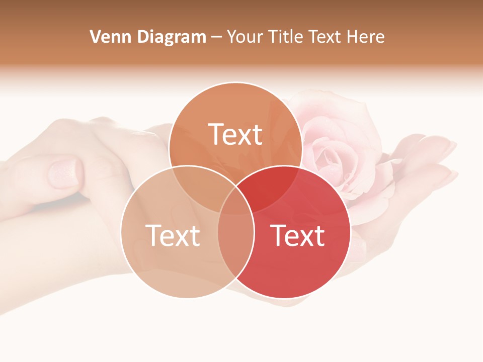 White Salon Manicure PowerPoint Template