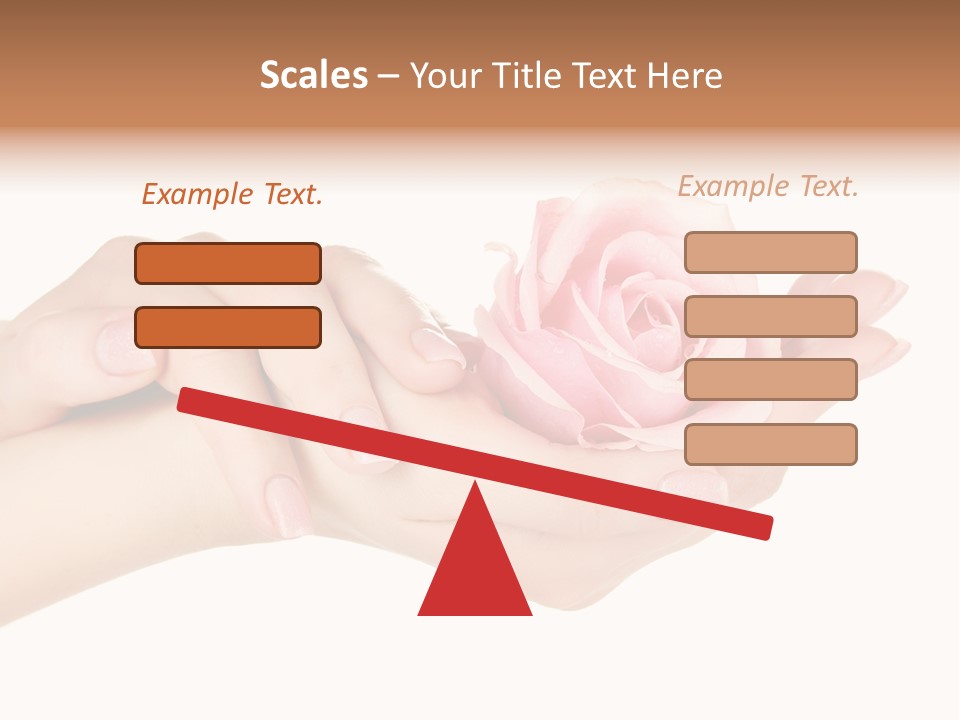 White Salon Manicure PowerPoint Template