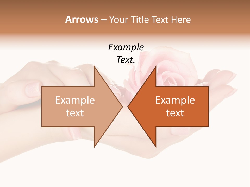 White Salon Manicure PowerPoint Template