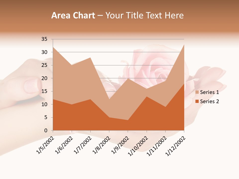 White Salon Manicure PowerPoint Template