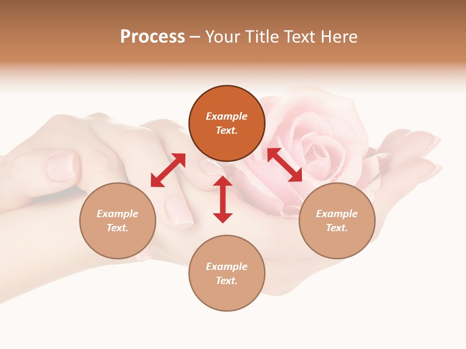 White Salon Manicure PowerPoint Template