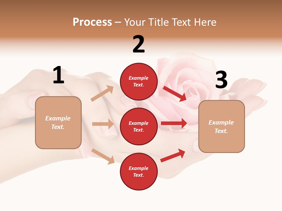 White Salon Manicure PowerPoint Template