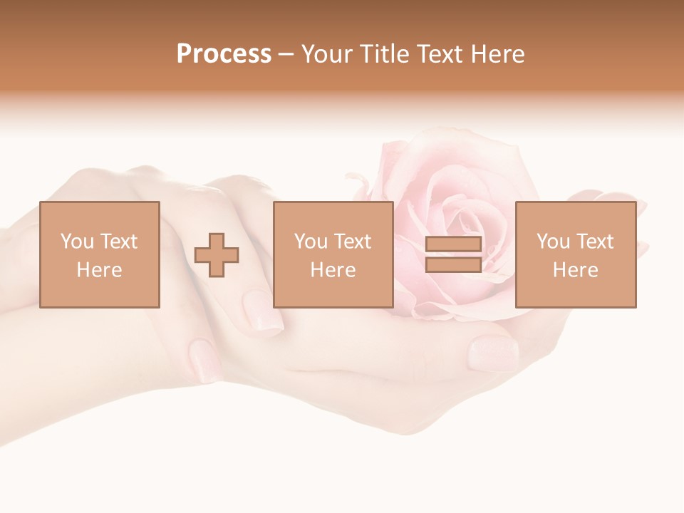 White Salon Manicure PowerPoint Template