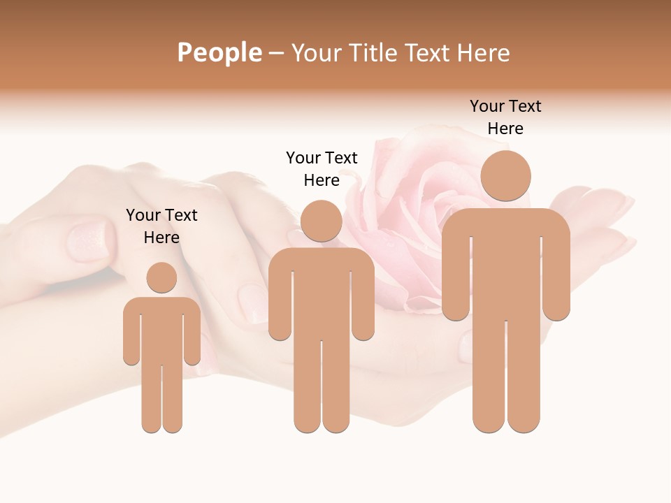 White Salon Manicure PowerPoint Template