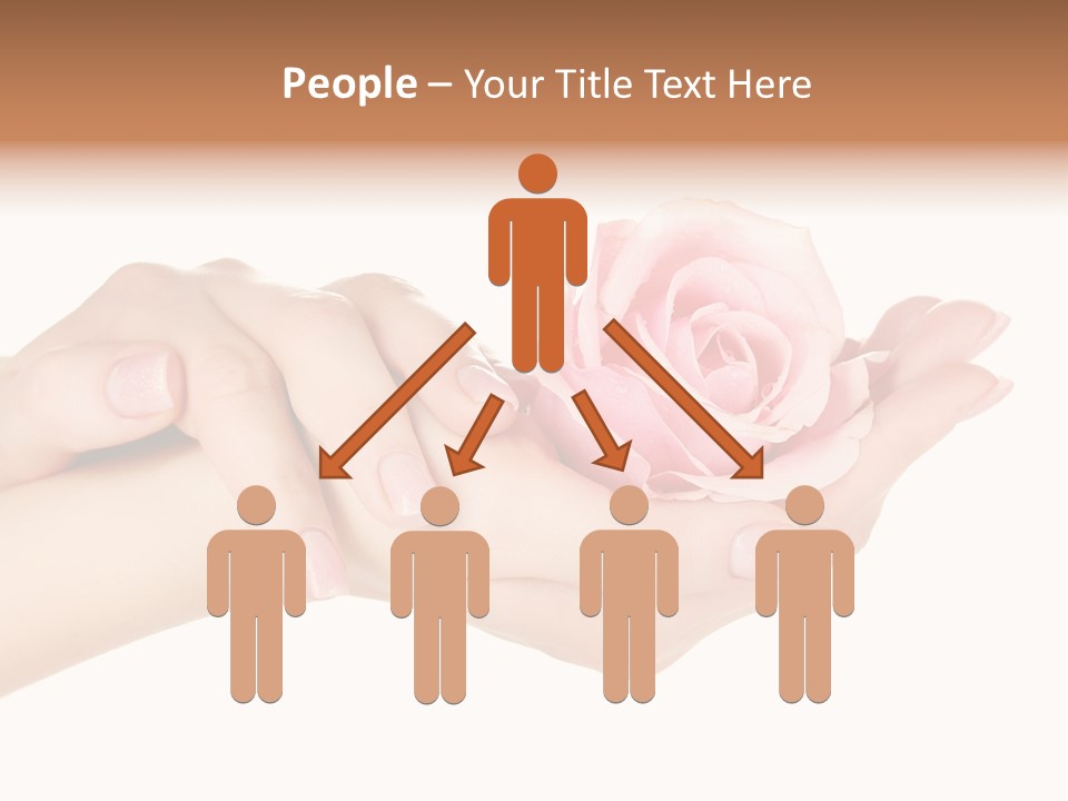 White Salon Manicure PowerPoint Template