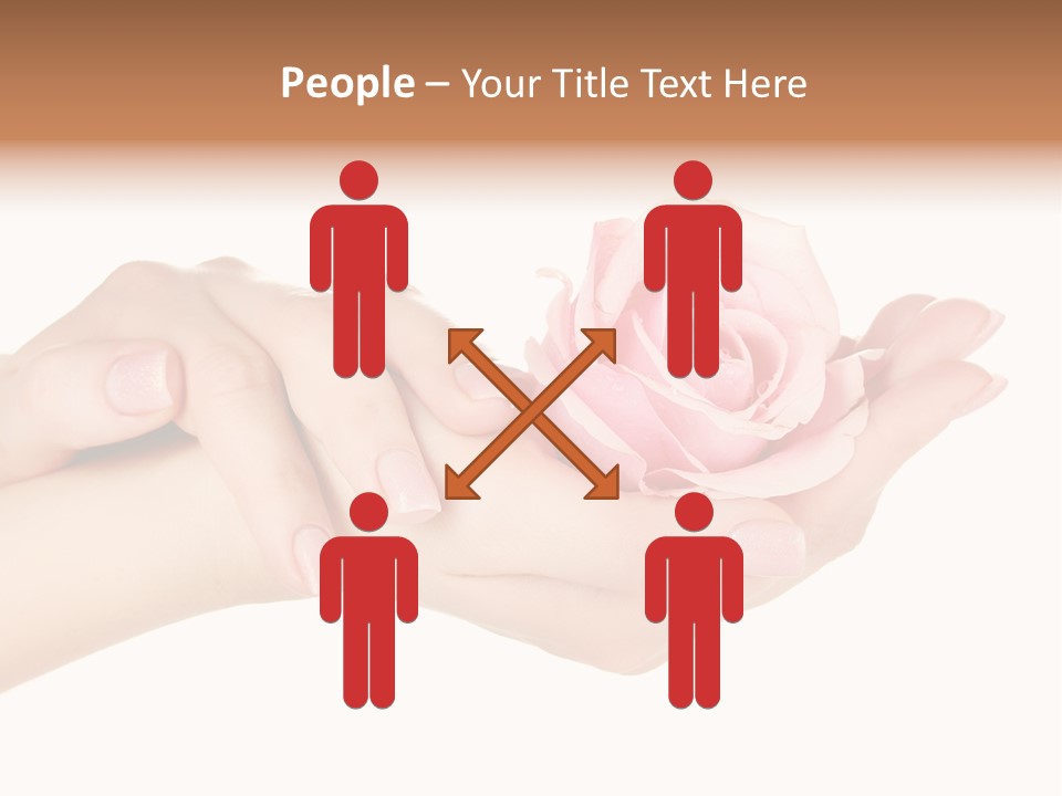 White Salon Manicure PowerPoint Template