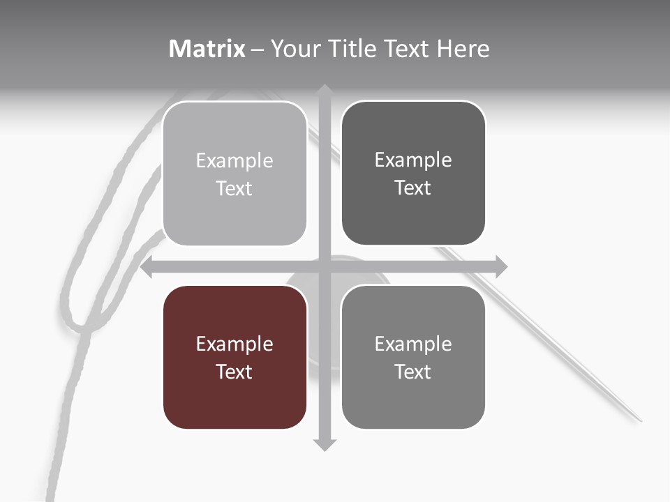 String Closeup Work PowerPoint Template