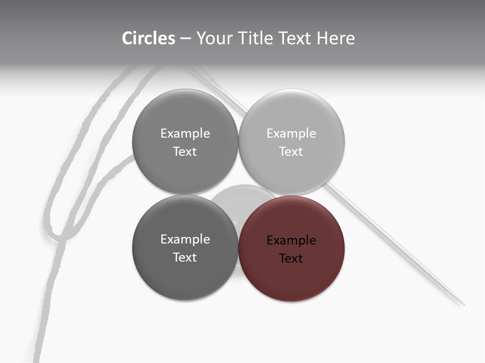 String Closeup Work PowerPoint Template