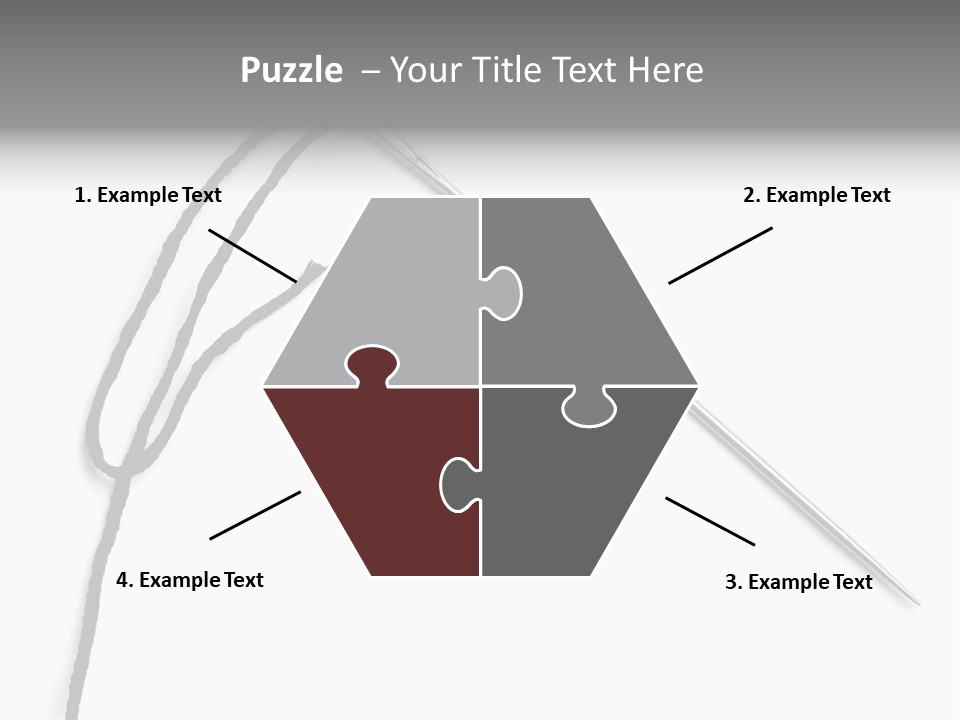 String Closeup Work PowerPoint Template