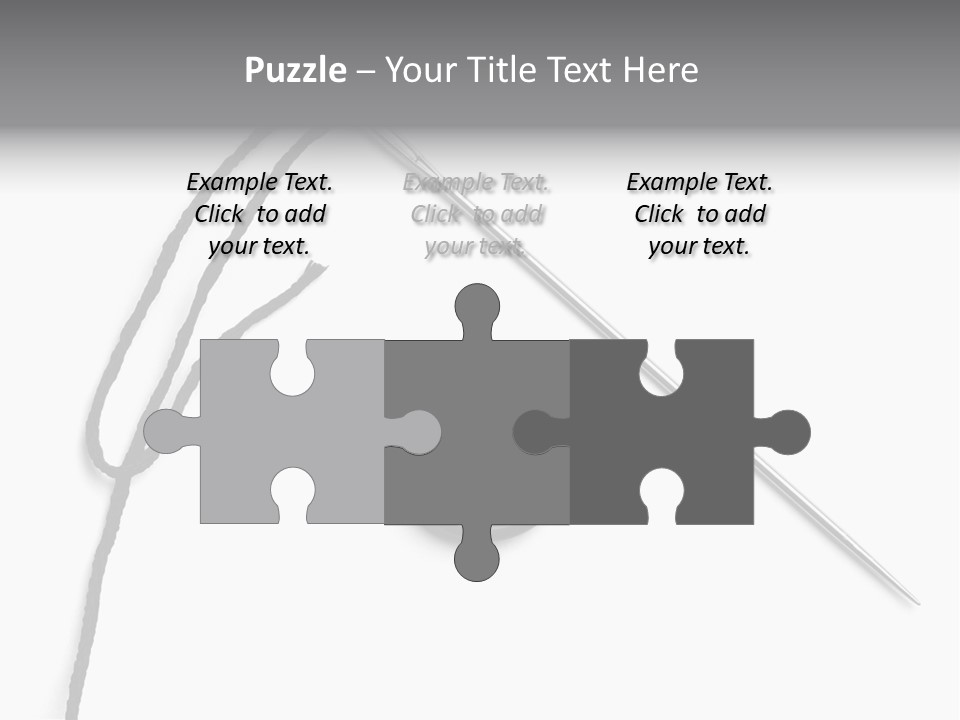 String Closeup Work PowerPoint Template