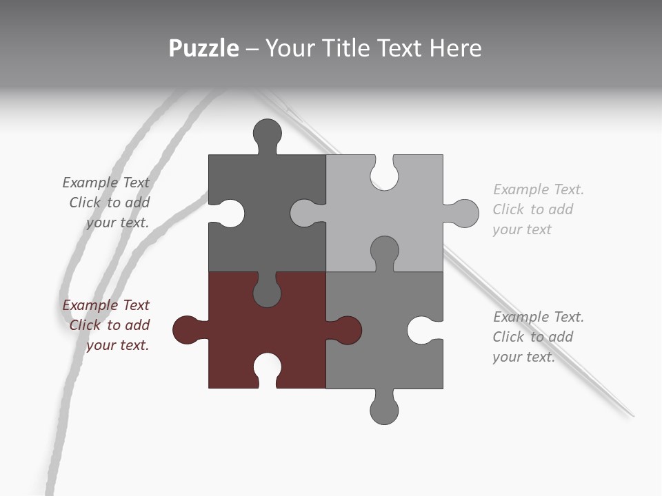 String Closeup Work PowerPoint Template