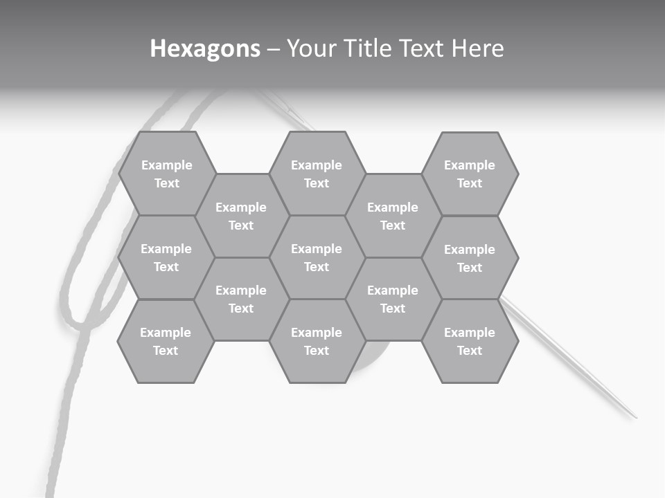 String Closeup Work PowerPoint Template