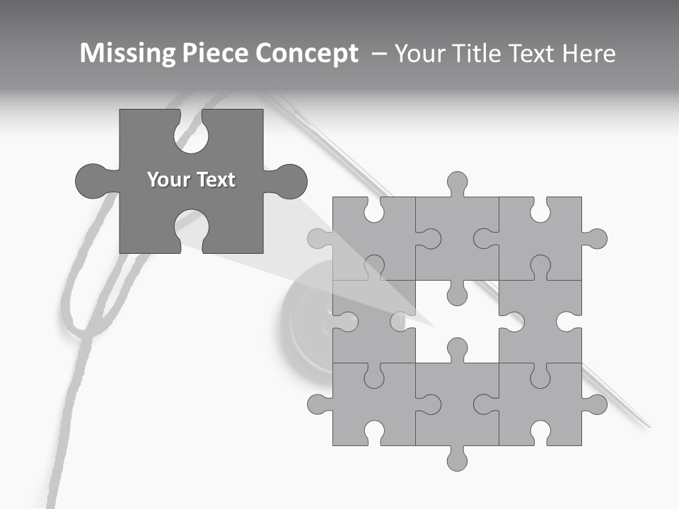 String Closeup Work PowerPoint Template