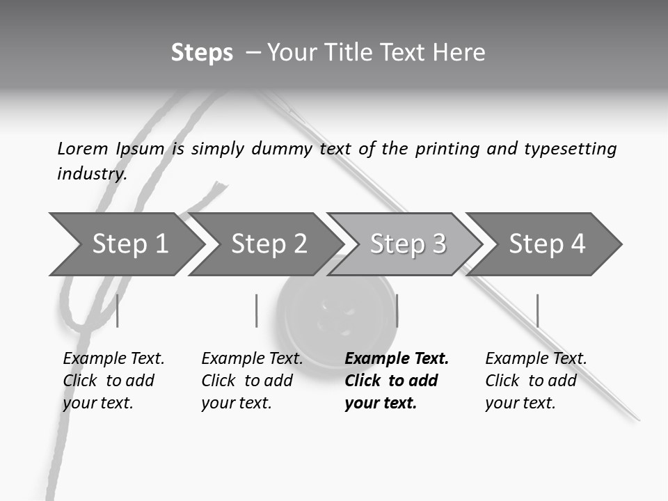 String Closeup Work PowerPoint Template