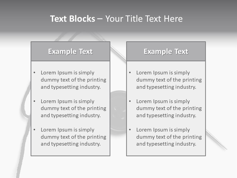 String Closeup Work PowerPoint Template