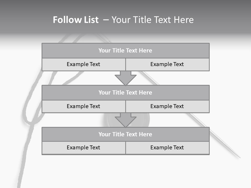 String Closeup Work PowerPoint Template