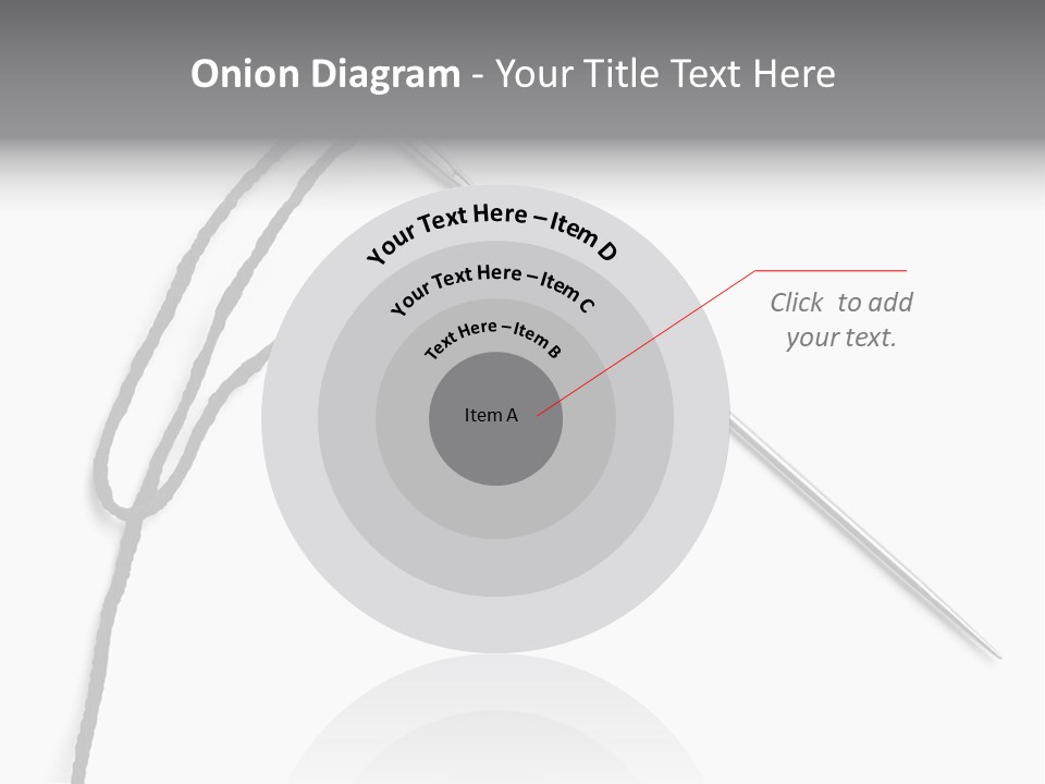 String Closeup Work PowerPoint Template