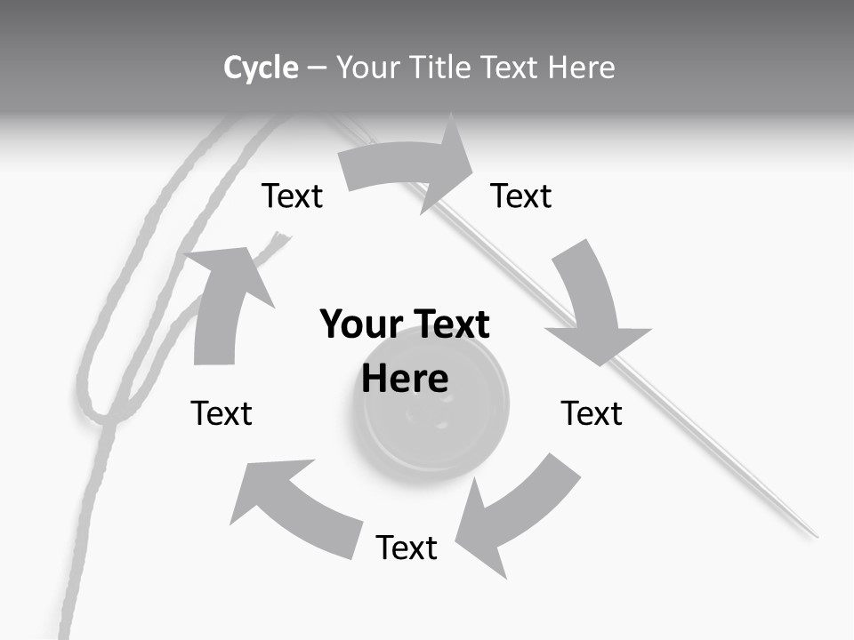 String Closeup Work PowerPoint Template