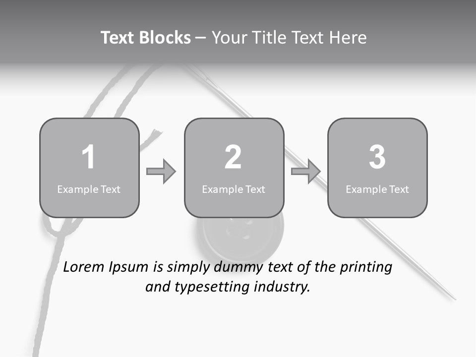 String Closeup Work PowerPoint Template