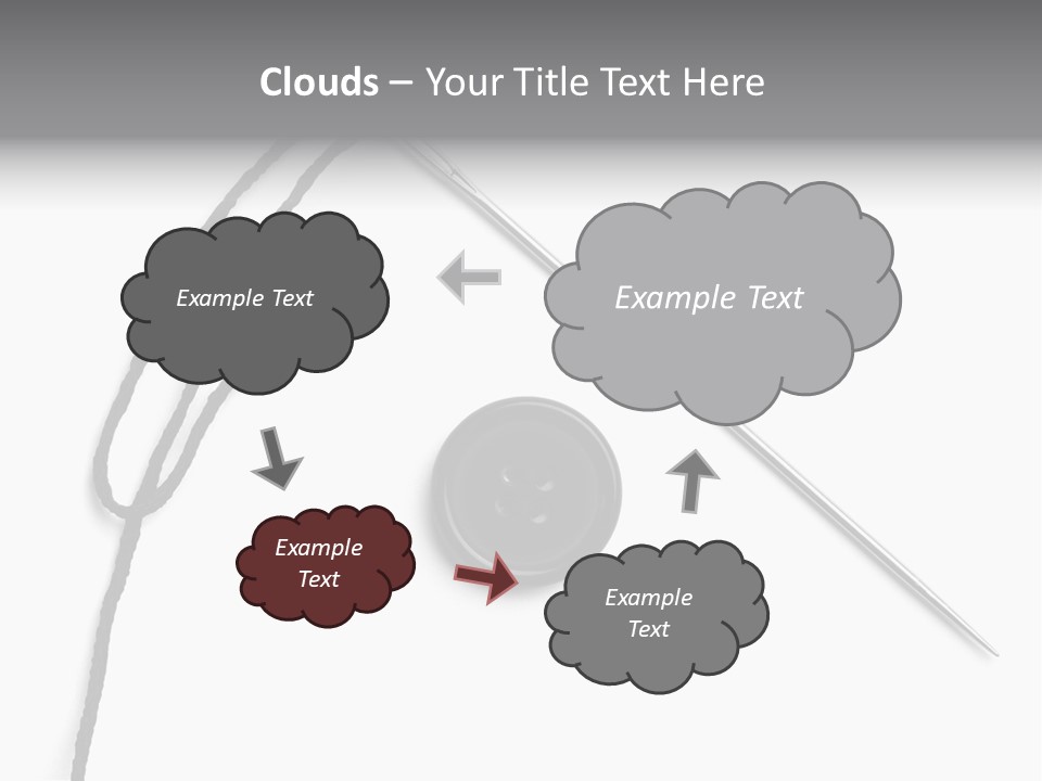 String Closeup Work PowerPoint Template